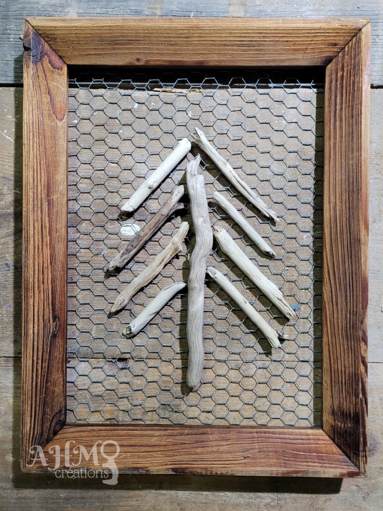 Cadre Sapin de Noël (couleur Rouge) • © AHM Créations