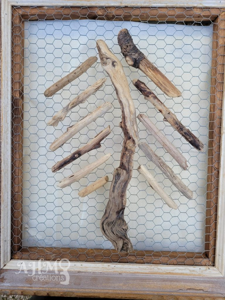 Cadre Sapin de Noël (couleur Café) • © AHM Créations