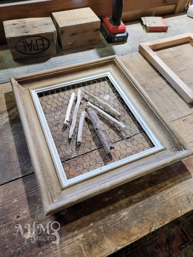 Cadre Sapin de Noël (couleur Rose) • © AHM Créations