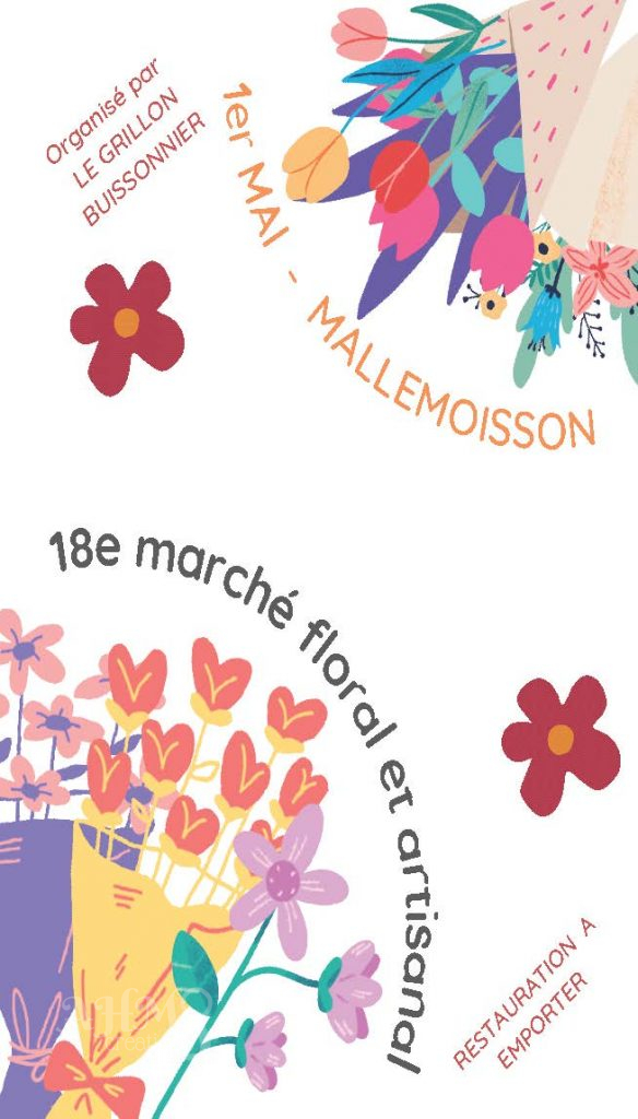 18e Marché Floral et Artisanal - Mallemoisson - 1er Mai 2022