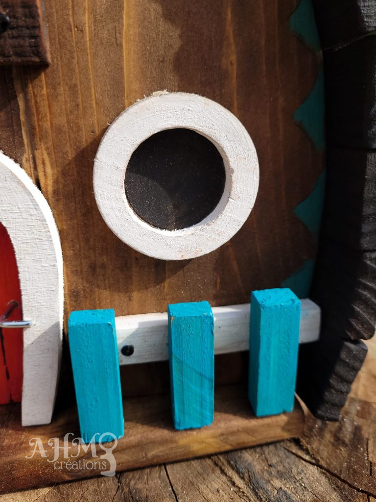 Nichoirs Ouiseaux forme feuille (bleu) • © AHM Créations