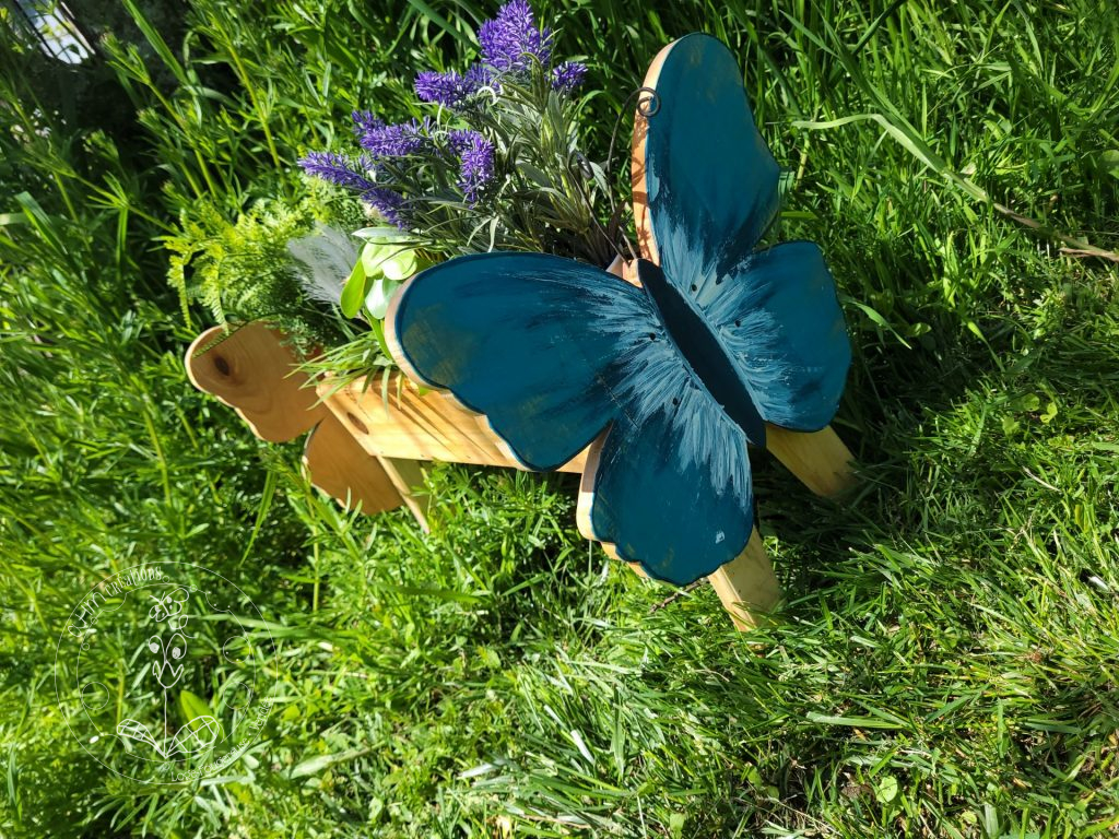 Jardiniere Papillon (bleu) • © AHM Créations