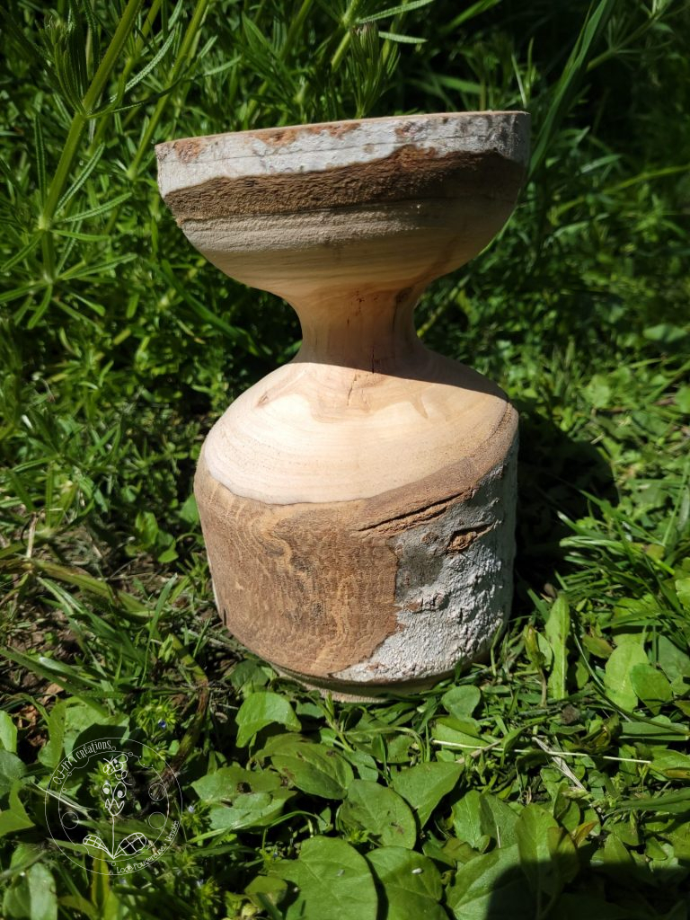 Vase en Bois Brut • © AHM Créations