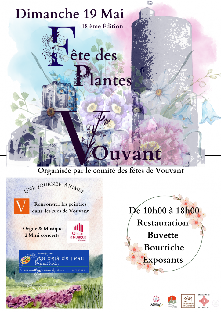 Fête des Plantes à Vouvant - Dimanche 19 Mai 2024