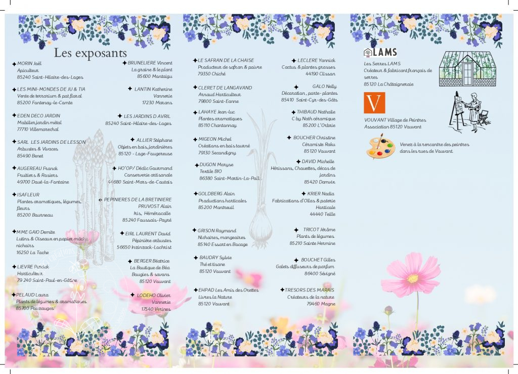 Fête des Plantes à Vouvant - Dimanche 19 Mai 2024