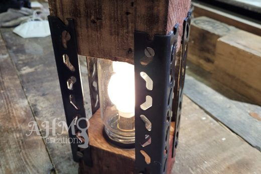 Lampe en Block Palette • © AHM Créations