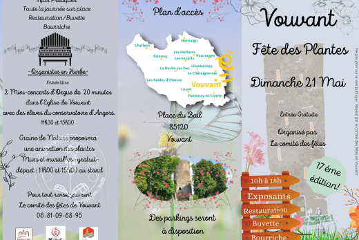 Vouvant - Fete des Plantes - Dimanche 21 Mai 2023