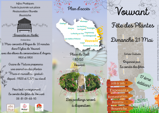 Vouvant - Fete des Plantes - Dimanche 21 Mai 2023