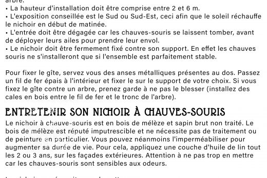 The BatBox - Guide Installation du Nichoir á Chauve-Souris