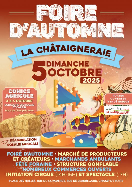 Foire d'Automne • La Chataignerie • 05 Octobre 2025