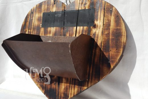 Coeur Grand avec Pot de Fleur • © AHM Créations