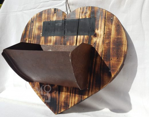 Coeur Grand avec Pot de Fleur • © AHM Créations